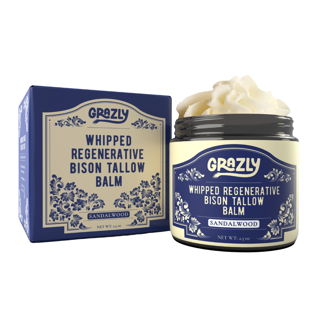Grazly Whipped Bison Tallow & Manuka Honey Balm — 2.5 oz