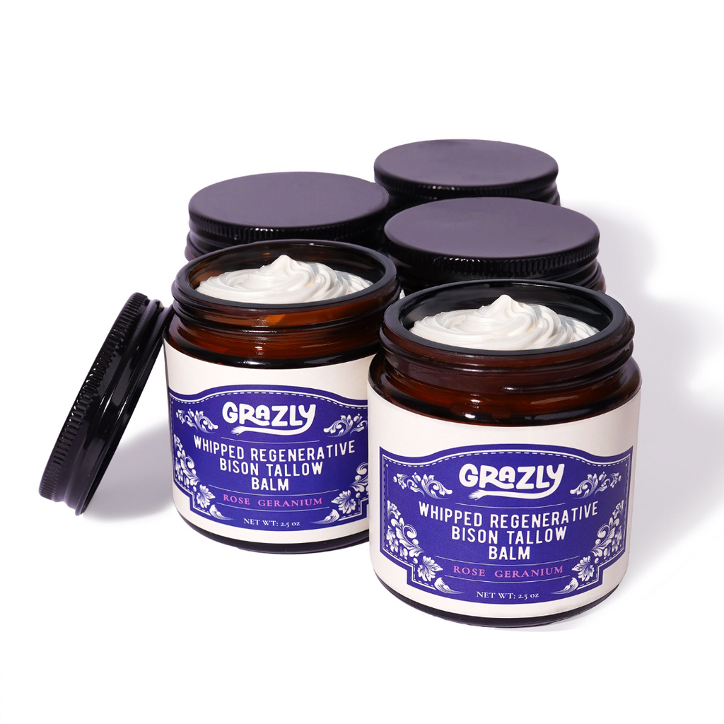 Grazly Whipped Bison Tallow & Manuka Honey Balm — 2.5 oz