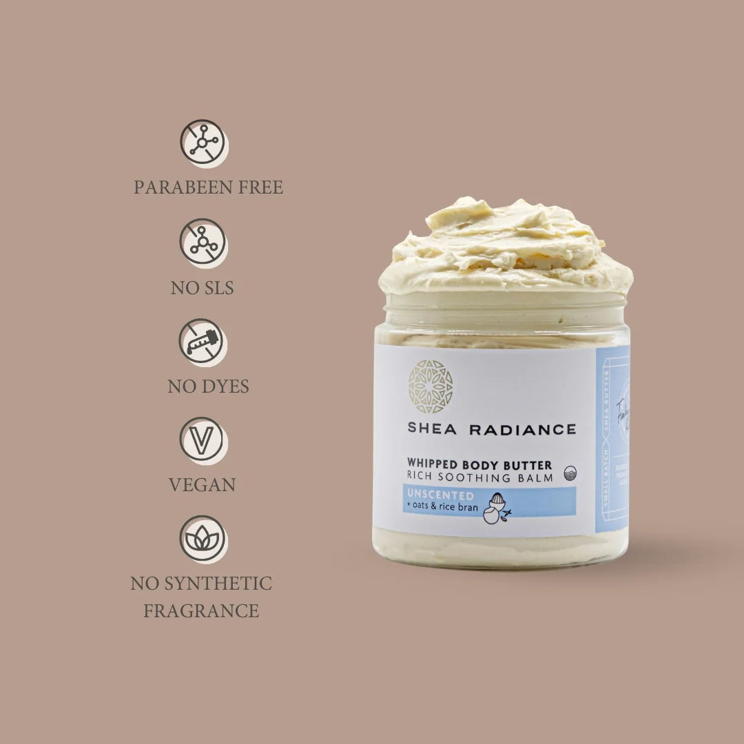 Shea Radiance Whipped Shea Body Butter with Colloidal Oatmeal